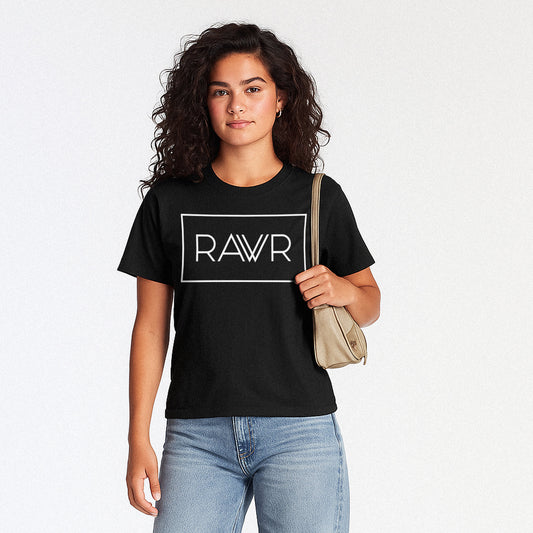 RAWR TEXT BOX SHIRT
